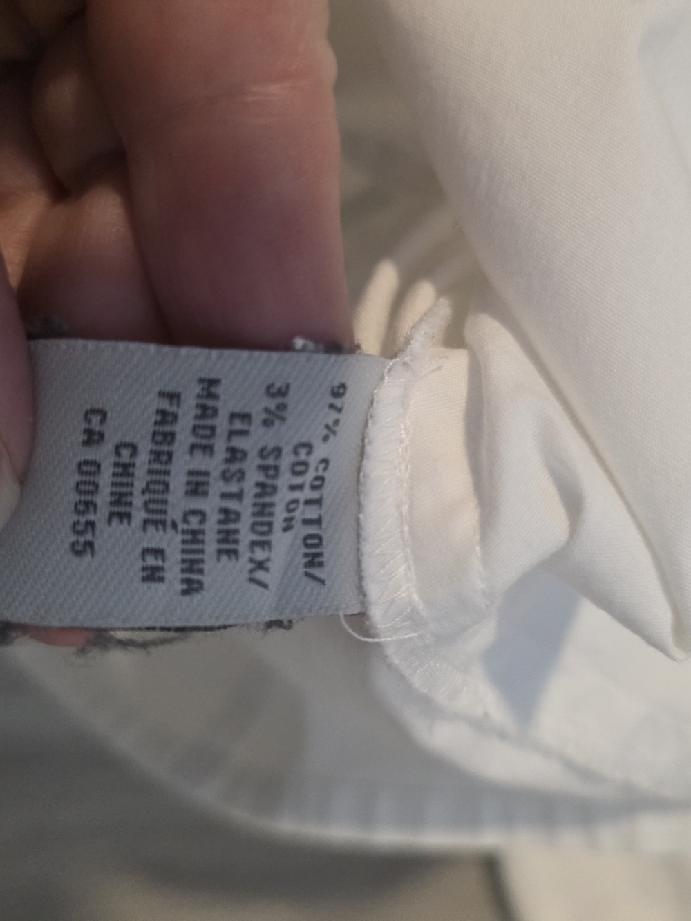 AE Sport & Co White Button Front Blouse Black Contrast Trim Size 14 - Picture 11 of 11